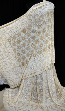 Off-White Lucknowi Kurti